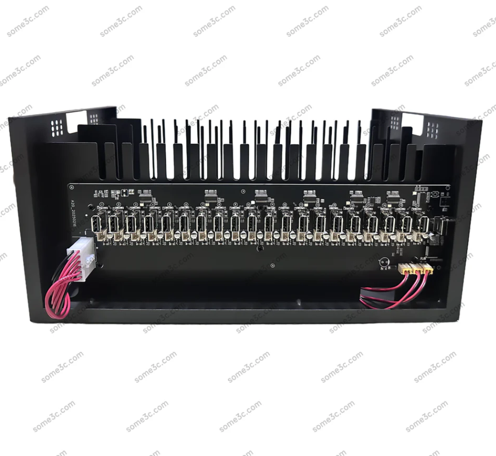 Buy Mobile phone Farm Chassis 20 Box Phone farm Accessories Telephone Motherboard Empty Box Android Smartphone Chassis Group Control Matrix USB Connection independent ports