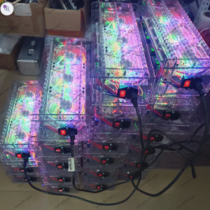Buy Acrylic RGB Mobile phone 20 USB Ports Charger HUB Chassis farm SmartPhone Group Control USB Connection Farming Accessories