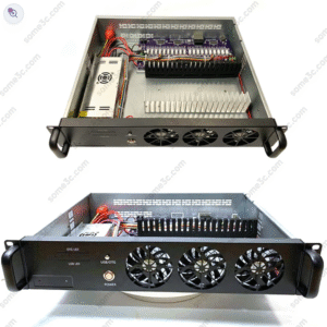 buy 2U Server Rack Phone Case 20 Mobile Phone motherboard SmartPhone Chassis Group Control Ethernet LAN USB OTG Connection Box Phone Farm Matrix