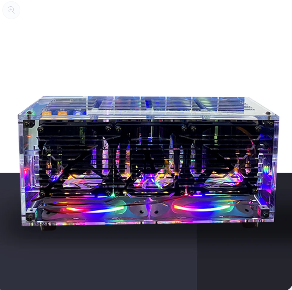 buy Acrylic RGB 20 Mobile phone Chassis farm SmartPhone Group Control Box Motherboard USB Connection Farming Accessories