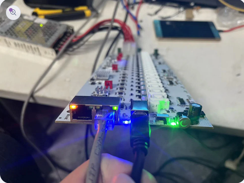 buy Mobile Phone Group Control Equipment Motherboard Ethernet / WIFI Connection Independent Switch Fan Adjustable Supports USB / OTG - Image 2