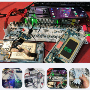 buy Mobile Phone Group Control Equipment Motherboard Ethernet / WIFI Connection Independent Switch Fan Adjustable Supports USB / OTG