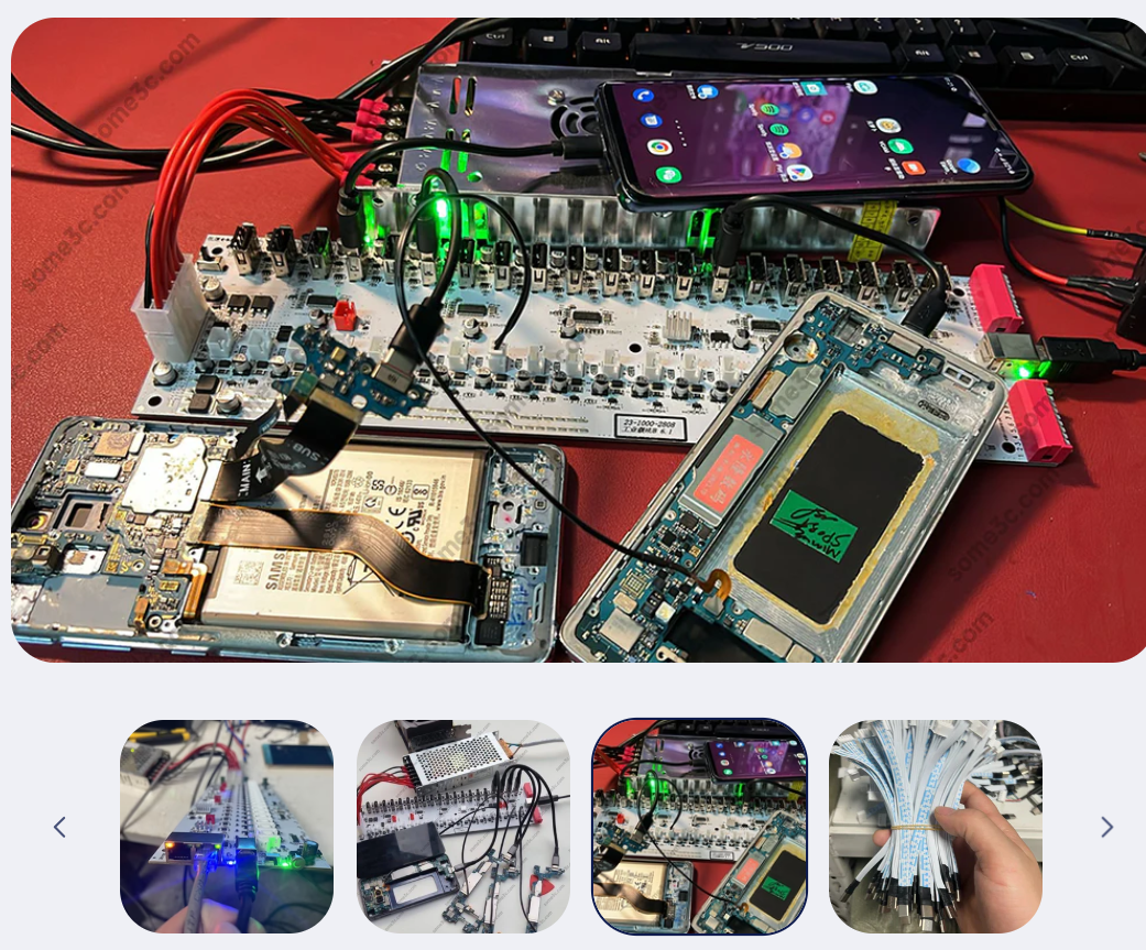 buy Mobile Phone Group Control Equipment Motherboard Ethernet / WIFI Connection Independent Switch Fan Adjustable Supports USB / OTG