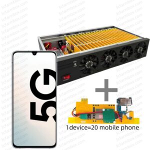 8 Cooling Fans Box Phone Farm A908N 6/128GB USB/WIFI + LAN/OTG