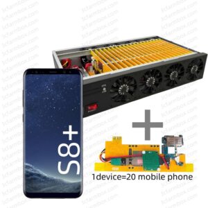 8 Cooling Fans Box Phone Farm S8/S8+ USB/WIFI + LAN/OTG